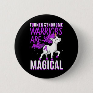 Bonnevie Ullrich Turner Syndrome Awareness 45,x0 T 6 Cm Round Badge