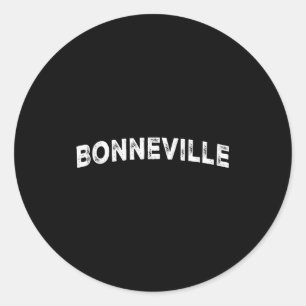 Bonneville  classic round sticker