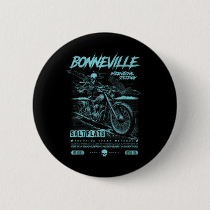 Bonneville Salt Flats Motorcycle Racing Vintage Bi 6 Cm Round Badge