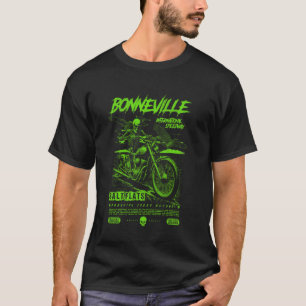 Bonneville Salt Flats Motorcycle Racing Vintage Bi T-Shirt