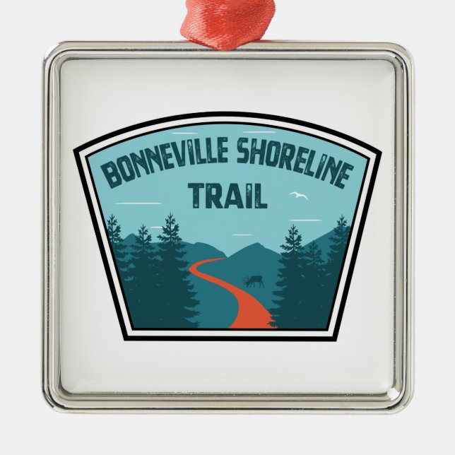 Bonneville Shoreline Trail Metal Ornament (Front)