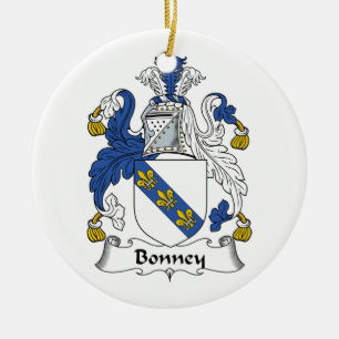 Bonney Family Crest Ceramic Ornament
