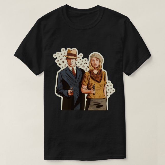 Bonnie and Clyde - An illustration by Paul Cemmick T-Shirt (Design Front)