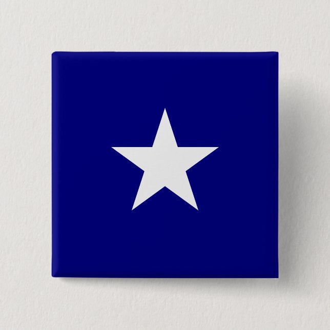 Bonnie Blue Flag 15 Cm Square Badge (Front)