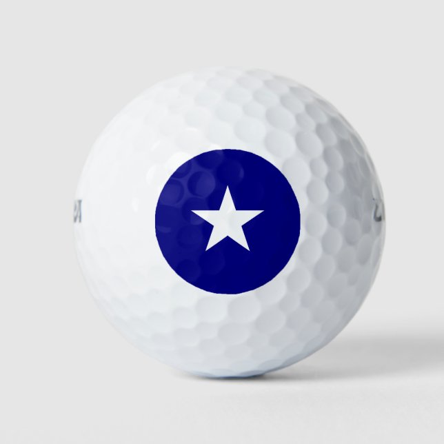 Bonnie Blue Flag Golf Balls (Front)