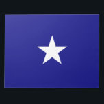 Bonnie Blue Flag Notepad<br><div class="desc">This design features the Bonnie Blue flag, which was a banner associated at various times with the Republic of Texas, the short lived Republic of West Florida and the southern states of America at the start of the American Civil War in 1861. It now often serves as a representative banner...</div>