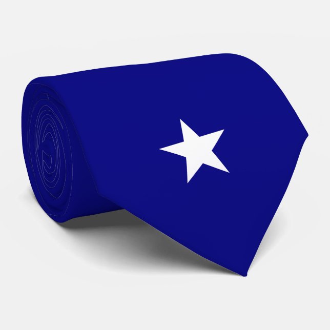 Bonnie Blue Flag Tie (Rolled)