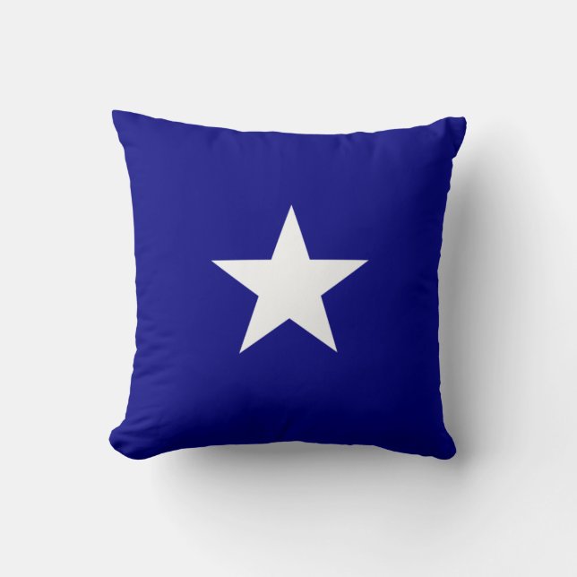 Bonnie Blue Flag White Star Cushion (Front)