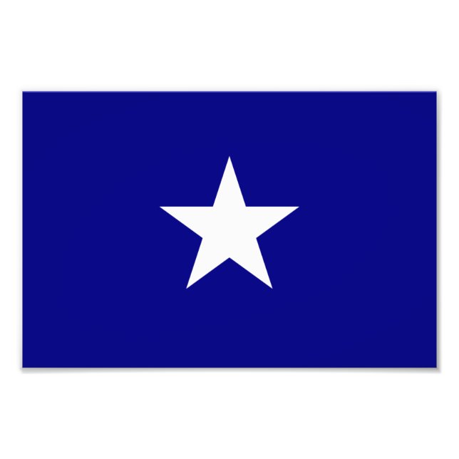 Bonnie Blue Flag White Star Photo Print (Front)