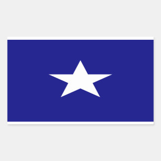 Bonnie Blue Flag White Star Rectangular Sticker