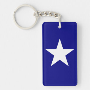 Bonnie Blue Flag with Lone White Star Key Chain