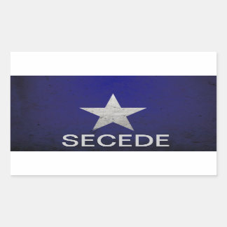 Bonnie blue secede rectangular sticker