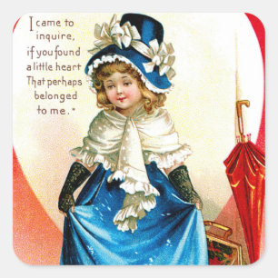 Bonnie Blue Valetine Square Sticker