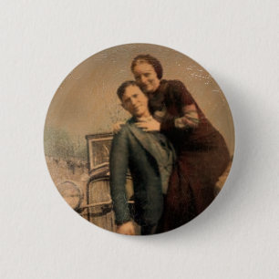 Bonnie & Clyde 6 Cm Round Badge