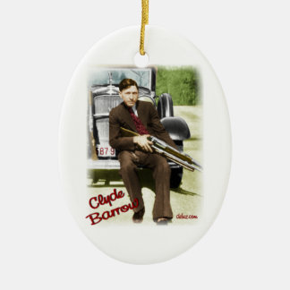 Bonnie & Clyde Ceramic Tree Decoration