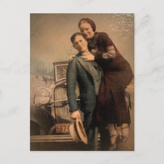 Bonnie & Clyde Postcard (Front)
