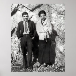 BONNIE & CLYDE - TEXAS OUTLAWS c. 1933 Poster