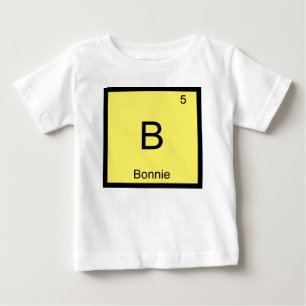 Bonnie Name Chemistry Element Periodic Table Baby T-Shirt