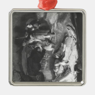 Bonnie Prince Charlie in Hiding Metal Tree Decoration