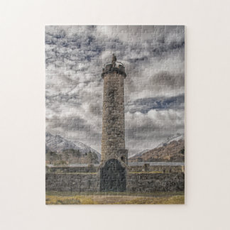 Bonnie Prince Charlie Memorial, Glenfinnan Jigsaw Puzzle