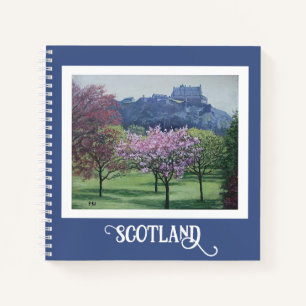Bonnie Scotland Edinburgh Castle pretty fine art  Notebook