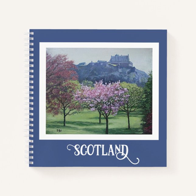 Bonnie Scotland Edinburgh Castle pretty fine art  Notebook (Front)