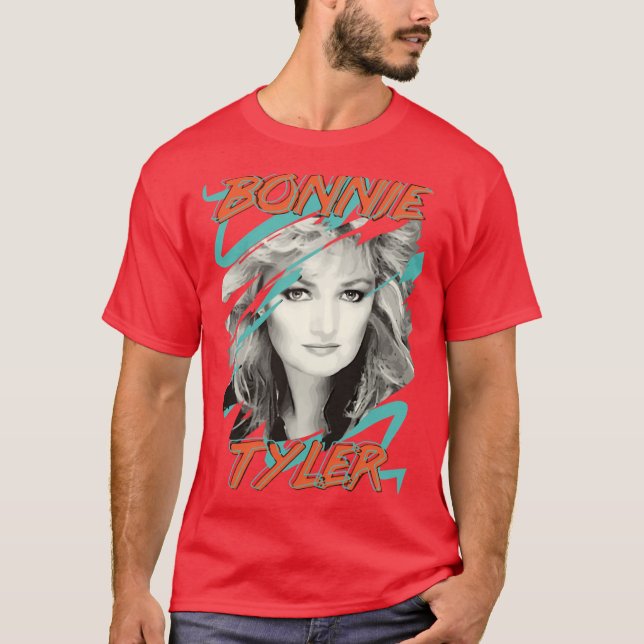 Bonnie Tyler Inspired 80s Retro Music Shirt Total  (Front)