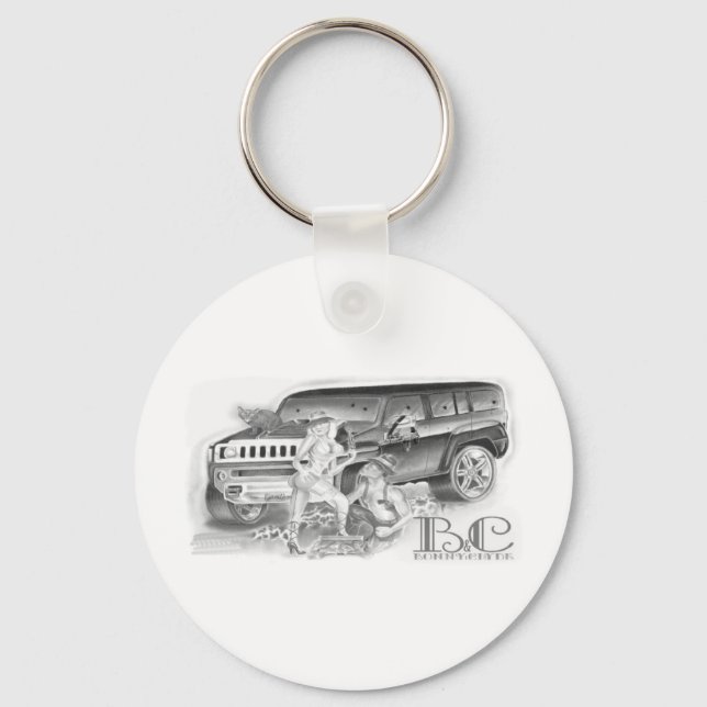Bonny n Clyde Key Ring (Front)