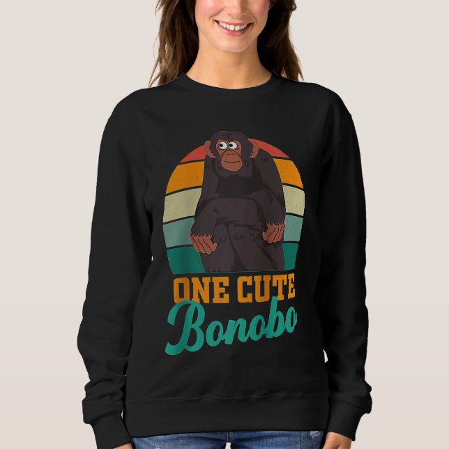 Bonobo chimpanzee chimps World Bonobo Day  men wom Sweatshirt (Front)