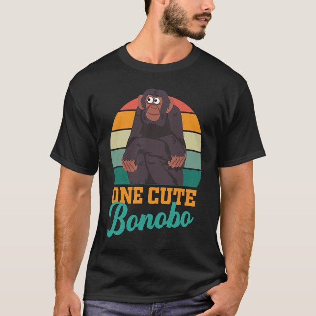 Bonobo chimpanzee chimps World Bonobo Day  men wom T-Shirt (Front)