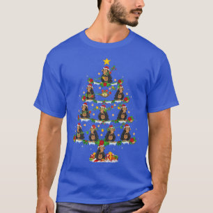 Bonobo Lover Xmas Lights Bonobo Christmas Tree T-Shirt