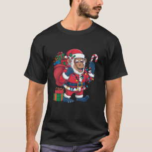 Bonobo Xmas Lighting Santa Bonobo Christmas T-Shirt