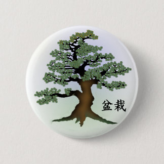 Bonsai 08 6 cm round badge