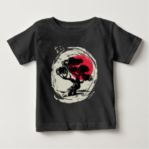 Bonsai Art Japanese Sunset Baby T-Shirt