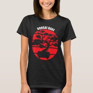 Bonsai Babe Japanese Tree Zen Gardening Retro T-Shirt