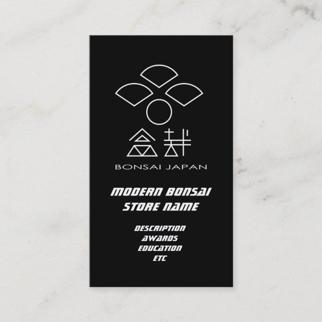 BONSAI by DBY Business Card (Front)