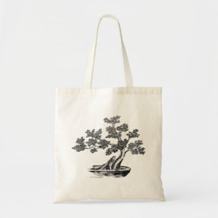 Bonsai - Chinese Style - black and white Tote Bag