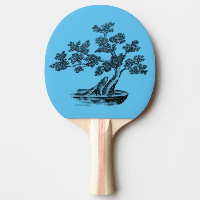 Bonsai - Chinese Style - black and white Tote Bag Ping Pong Paddle (Front)
