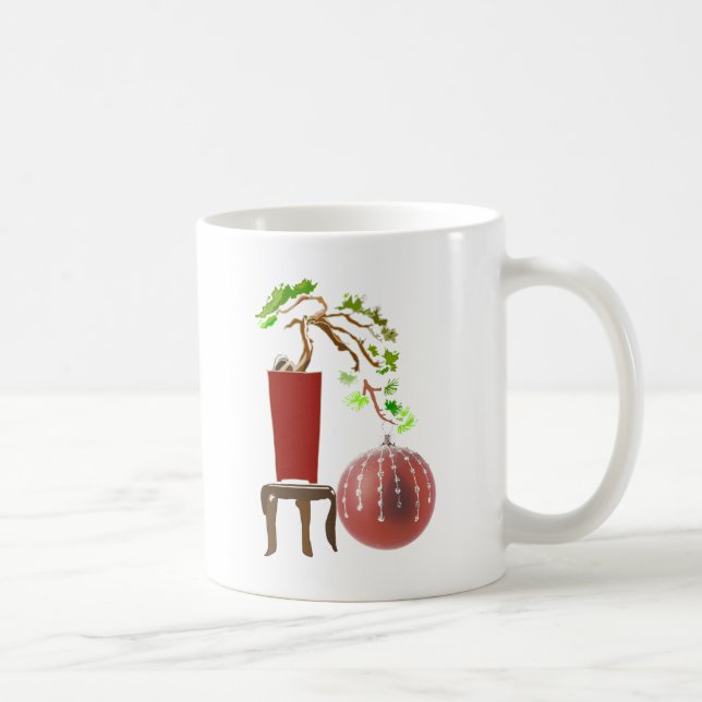 Bonsai Christmas Tree Coffee Mug (Right)