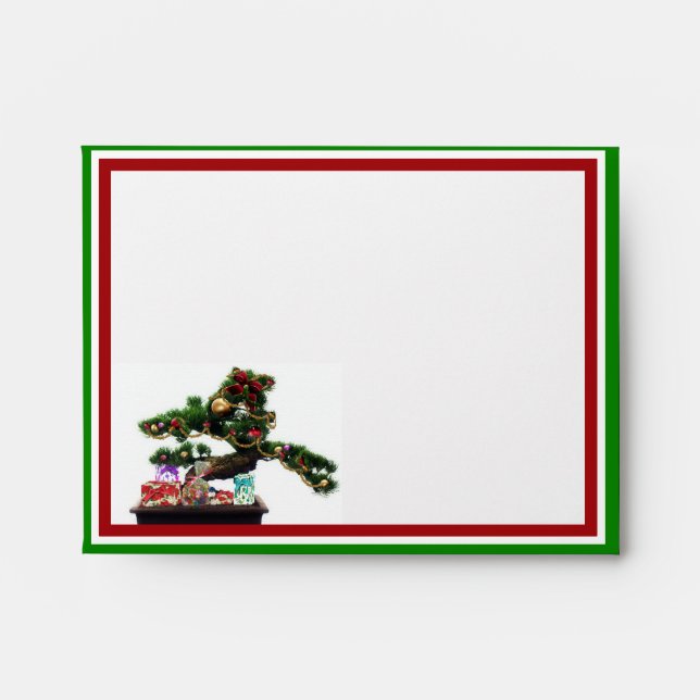 Bonsai Christmas Tree Envelopes (Front)
