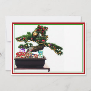 Bonsai Christmas Tree Invitation