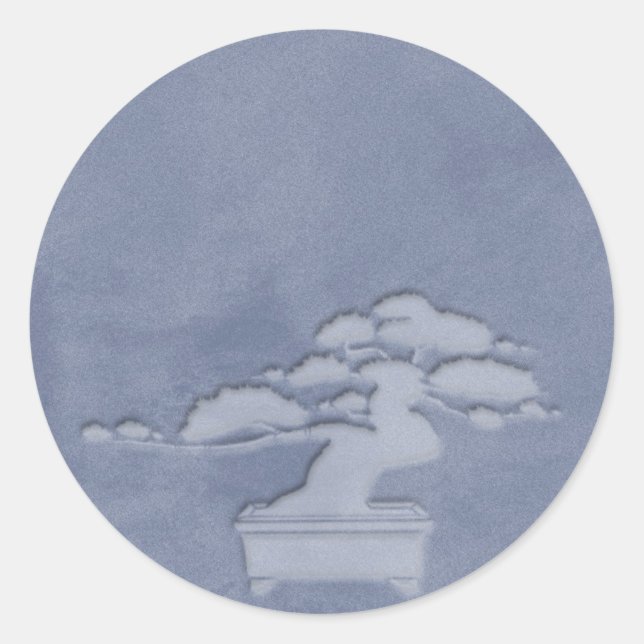 bonsai classic round sticker (Front)