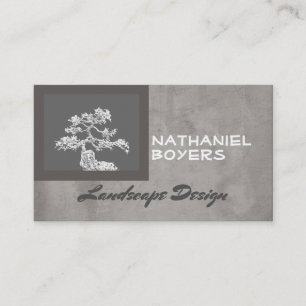 Bonsai design custom business card template