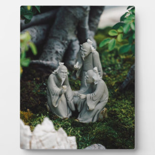 Bonsai Figurines Plaque