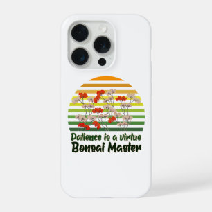 Bonsai Garden Master Retro Sunset Gardener Art iPhone 15 Pro Case