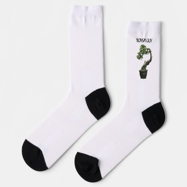 Bonsai guy funny quote for bonsai lovers socks (Left)