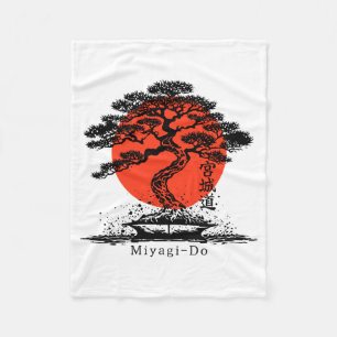Bonsai Japanese Kanji Miyagi Do Personalized T Shi Fleece Blanket