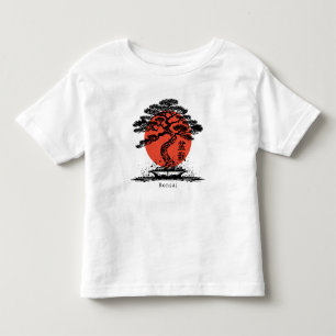 Bonsai Japanese Kanji Personalized Toddler T-Shirt