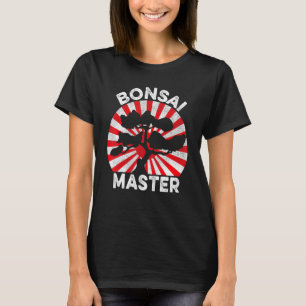 Bonsai Master - Sunrise Vintage Japanese Flag T-Shirt