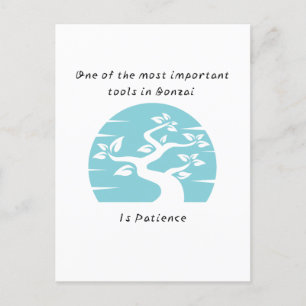 Bonsai Patience Postcard